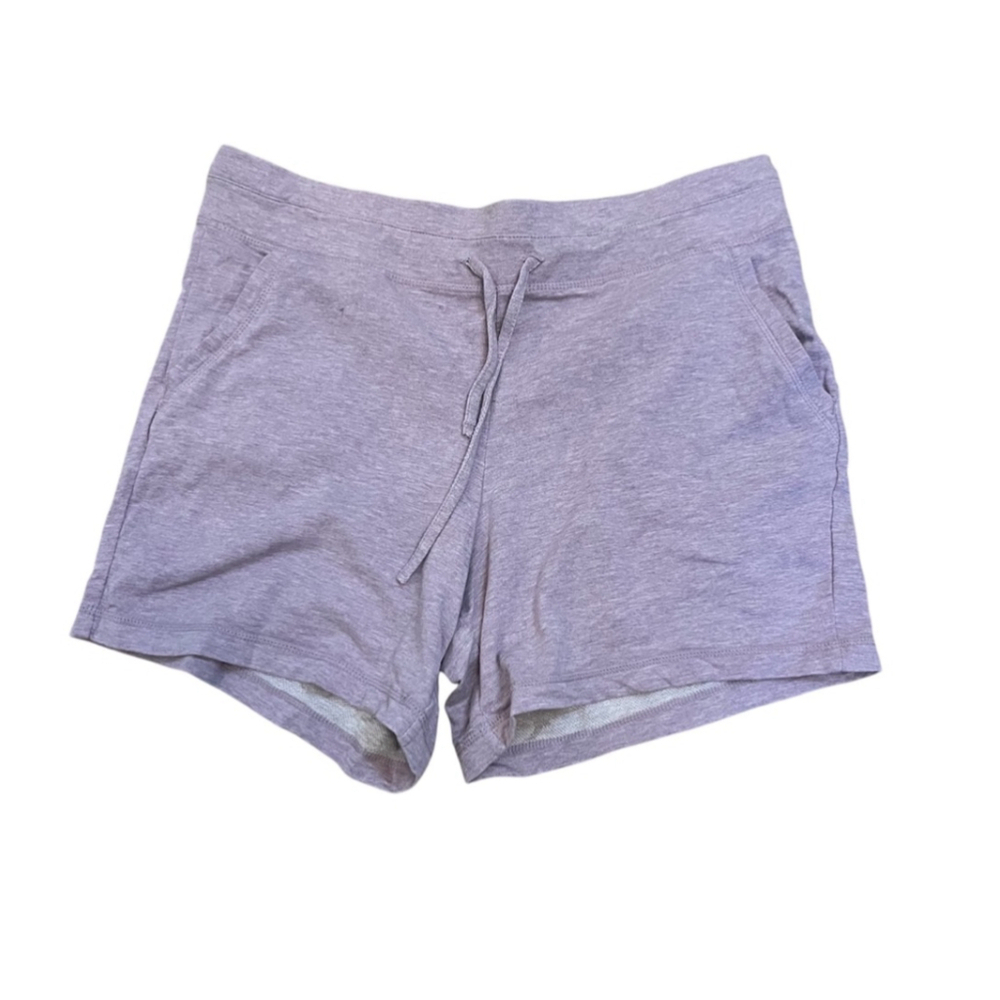 32 DEGREES COOL Lilac High Rise Drawstring Waist Athletic Casual Short M